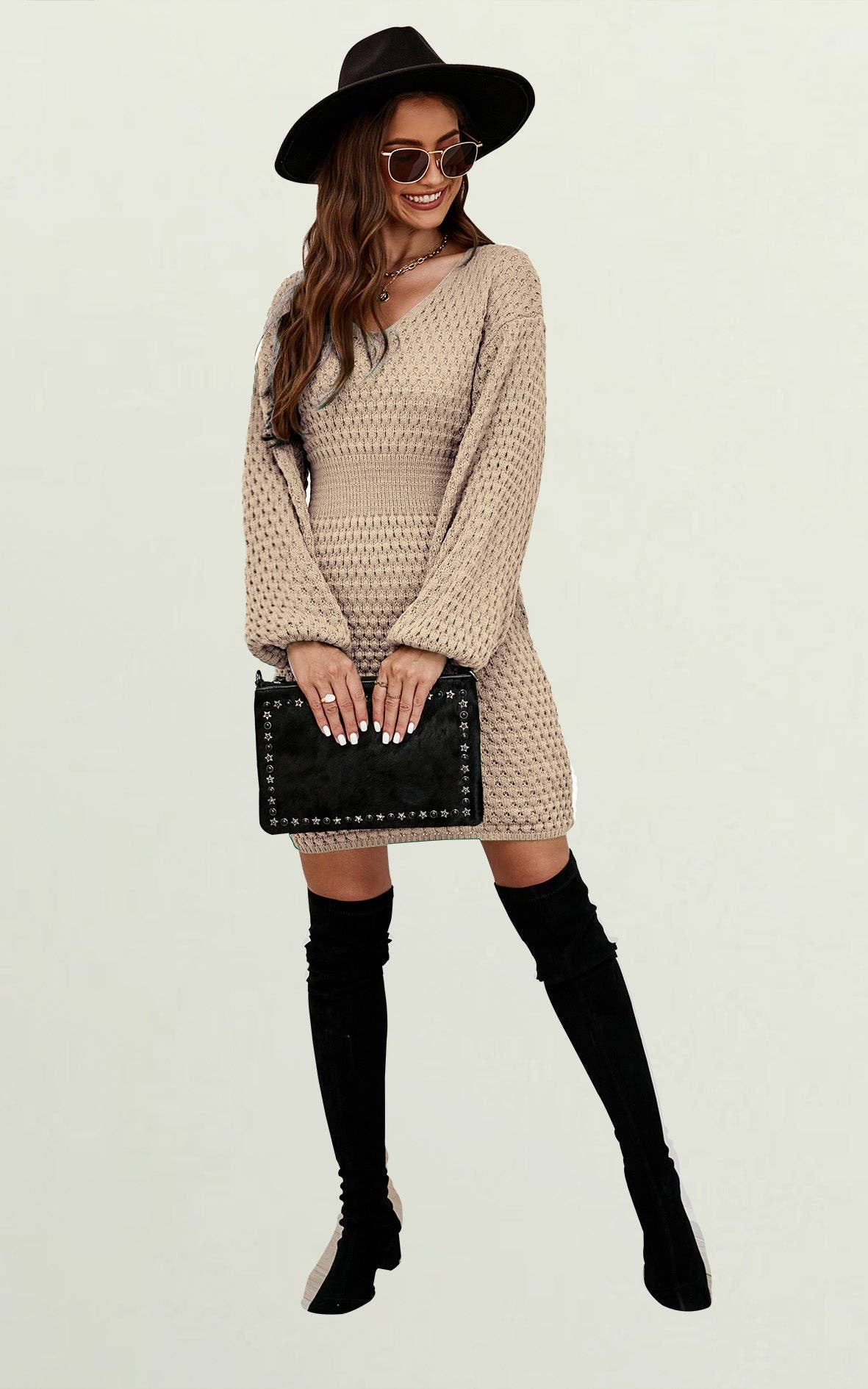 ✨ Robe-pull mini chic – Élégance & confort