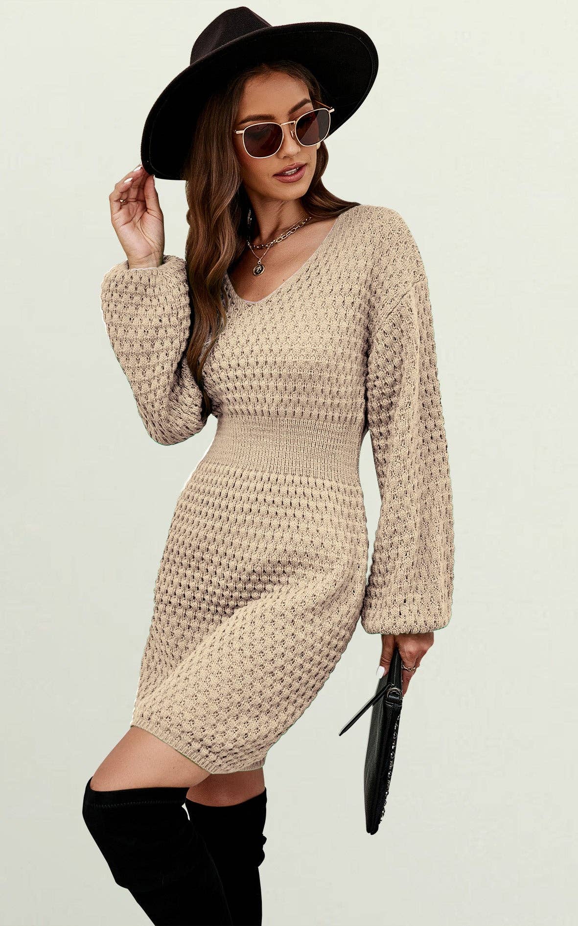 ✨ Robe-pull mini chic – Élégance & confort