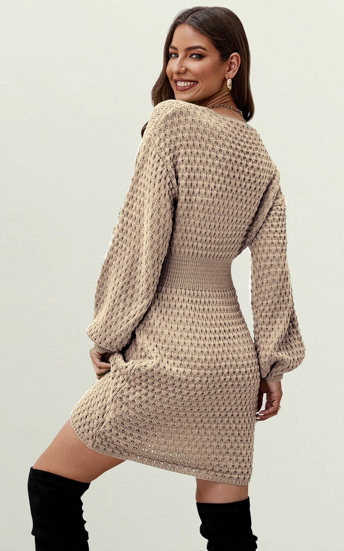 ✨ Robe-pull mini chic – Élégance & confort