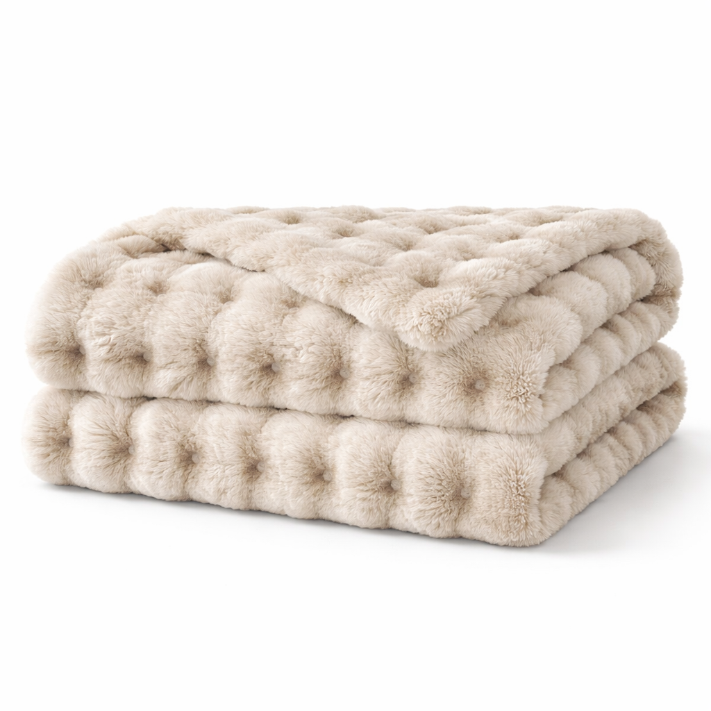 🤎 Plaid beige – Douceur & confort au quotidien